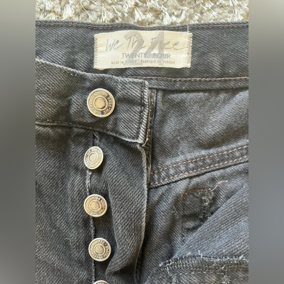 Free People Maggie Mid Rise Straight Leg Jeans - Picture 3 of 4